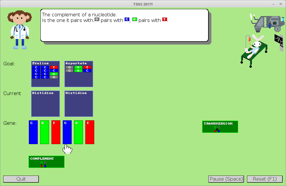 Screenshot of Peppy peptide puzzle.